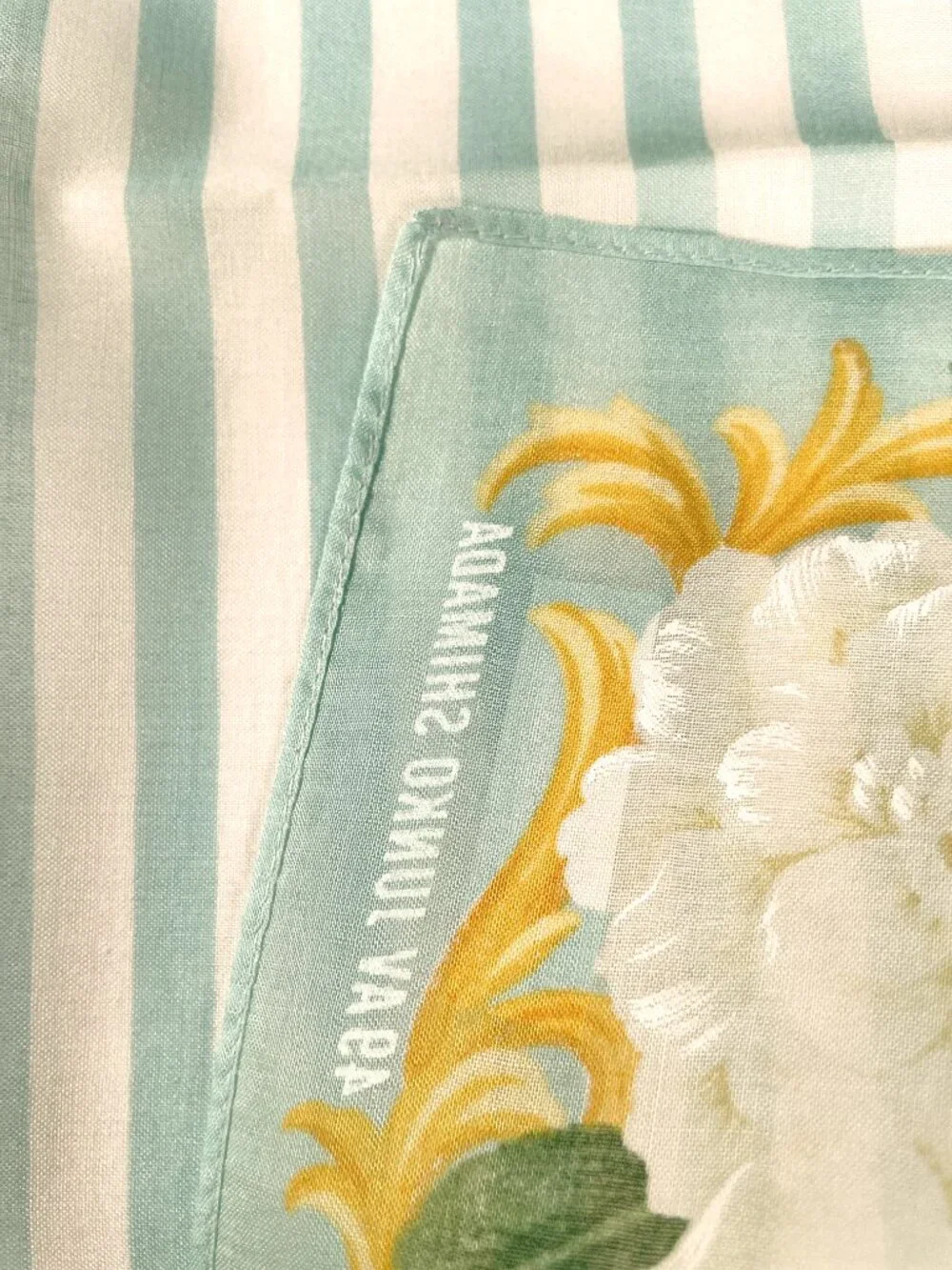 NWT 49AV Junko Shimada Cotton Floral Scarf